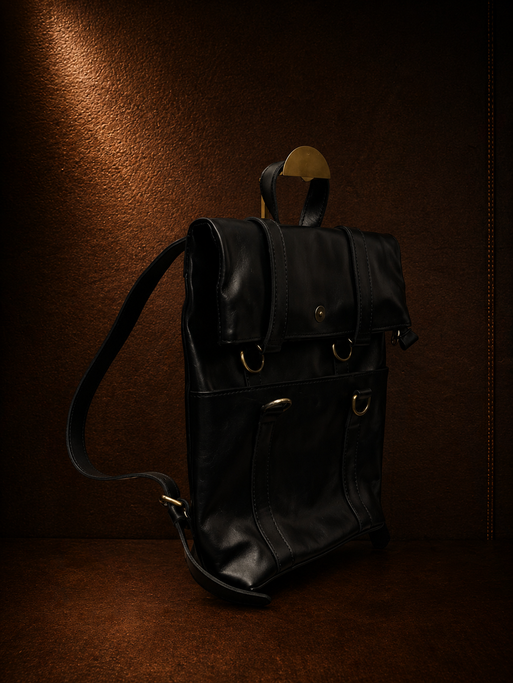 Kimar Signature Carryall – Luxury backpack and everyday bag, side view