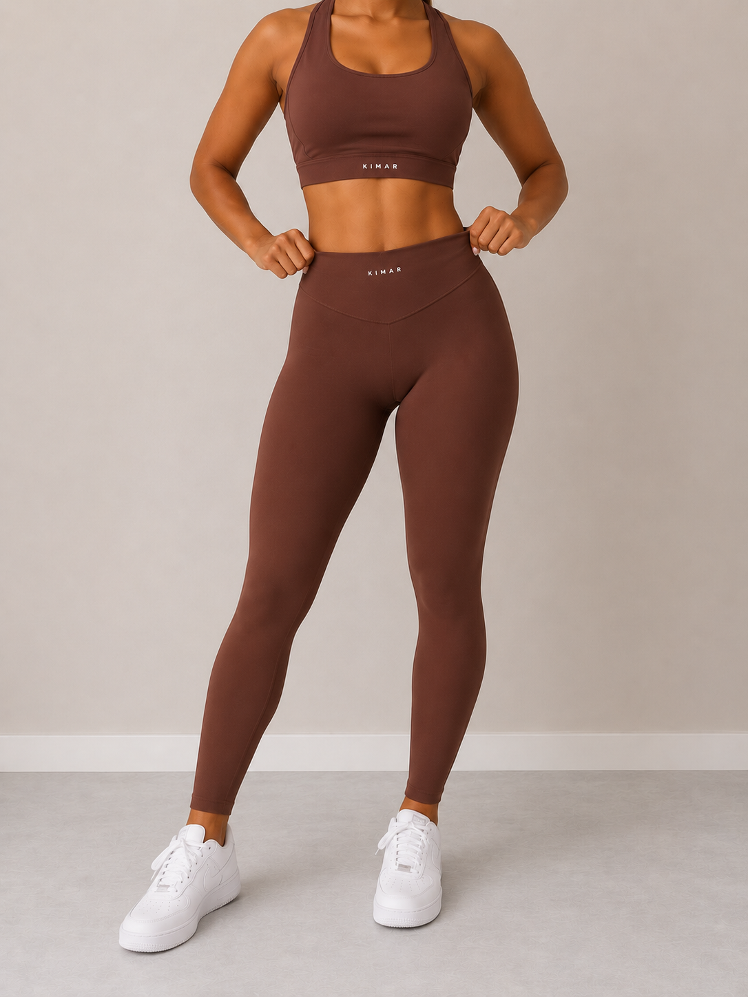 Kimar Motion Set – Luxury matching activewear co-ord set, worn look