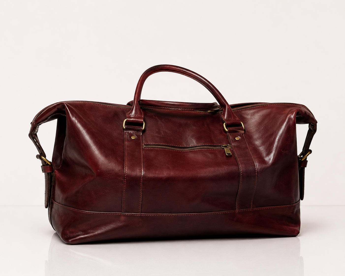 Kimar Signature Duffel – Burgundy | Luxury Travel & Weekend Bag